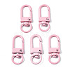 Spray Painted Eco-Friendly Alloy Swivel Snap Hooks Clasps PALLOY-T080-02K-NR-1