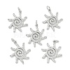 SHEGRACE Brass Micro Pave Clear Cubic Zirconia Pendants XGRQ3P601-635P-1
