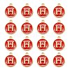 Golden Plated Alloy Enamel Charms X-ENAM-S118-03H-2