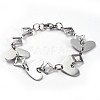304 Stainless Steel Link Chain Bracelets BJEW-G582-38P-1
