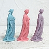 3D Buddhist Woman DIY Food Grade Silicone Candle Molds PW-WG89310-01-5
