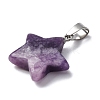 Natural Lepidolite Pendants G-B127-12P-07-A-2