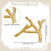 Alloy Crystal Ball Holders ODIS-WH0007-59A-G-2