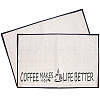 Coffee Theme Cotton and Linen Cup Mats AJEW-WH0201-013-1