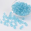 Faceted Bicone Transparent Acrylic Beads LS-DBB6mm-87-1