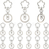 18Pcs Alloy Keychain Clasps KEYC-SC0001-72P-1