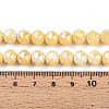 Anti-Tarnish Electroplate Glass Beads Strands X-GLAA-N010-8mm-06-4