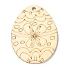 DIY Crafts Easter Egg Shape Cutouts Pendants AJEW-P087-B02-11-2