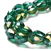 Electroplate Glass Beads Strands EGLA-D015-7x5mm-26-3