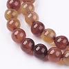 Natural Agate Bead Strands X-G-R173-8mm-05-3