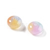 Two Tone Transparent Resin Beads RESI-S013-01B-3