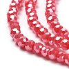 Electroplate Opaque Glass Beads Strands EGLA-A035-P3mm-A03-3