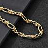 304 Stainless Steel Oval & Infinity Link Chain Bracelets for Women BJEW-K226-14C-G-3