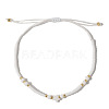 Adjustable Glass Seed Beads Braided Bead Bracelets IF7120-4-1