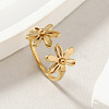 304 Stainless Steel Open Cuff Rings for Women FS-WG642B9-04-1