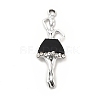 Rack Plating Alloy Enamel Pendants ENAM-M051-03P-B-1