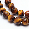 Natural Tiger Eye Beads Strands G-F260-02-8mm-1