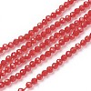 Transparent Glass Beads Strands GLAA-F094-A09-1