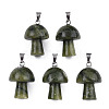 Natural Southern Jade Pendants G-N0325-10P-1