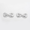 Silver Color Plated Alloy Infinity Links connectors X-TIBE-I009-S-1