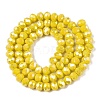 Electroplate Glass Beads Strands EGLA-A044-P6mm-B04-3