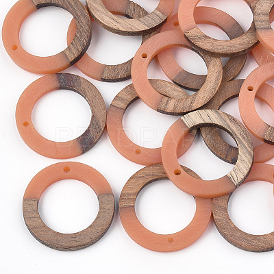 Resin & Wood Pendants X-RESI-S358-04C-1