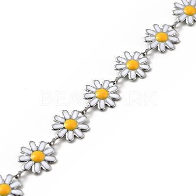 304 Stainless Steel Flower Link Chains CHS-C004-04B-P-1