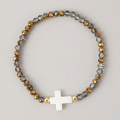 Bohemian Glass Beads Stretch Bracelets KO2121-11-1