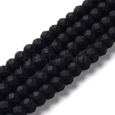 Glass Beads Strands EGLA-A034-P2mm-MD18-1