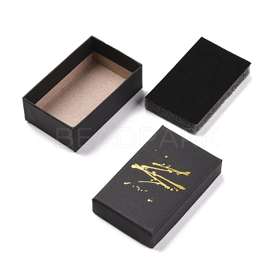 Hot Stamping Cardboard Jewelry Packaging Boxes CON-B007-01D-1