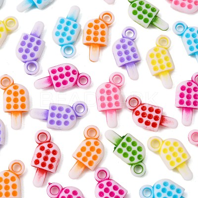 Opaque Acrylic Charms PAB2844Y-1