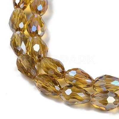 Transparent Electroplate Glass Beads Strands EGLA-N013-T4mm-B08-1
