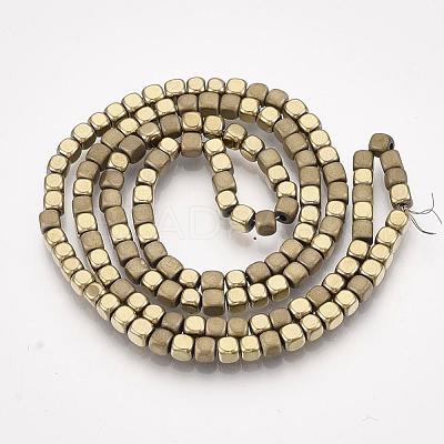 Electroplate Non-magnetic Synthetic Hematite Bead Strands G-Q467-11I-1