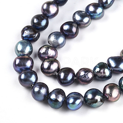 Natural Cultured Freshwater Pearl Beads Strands PEAR-N014-06G-07-1