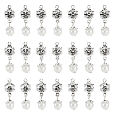 32Pcs Acrylic Imitated Pearl Pendants FIND-AR0003-35-1