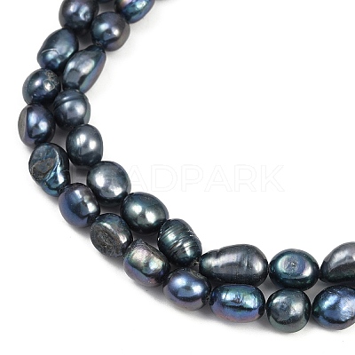 Natural Cultured Freshwater Pearl Beads Strands PEAR-P064-20K-05D-1