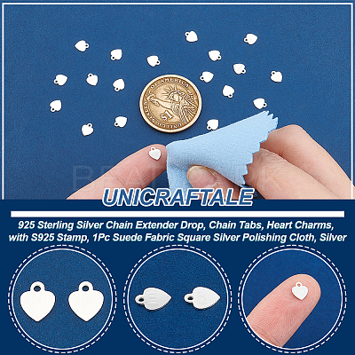 20Pcs 925 Sterling Silver Chain Extender Drop STER-UN0001-60-1
