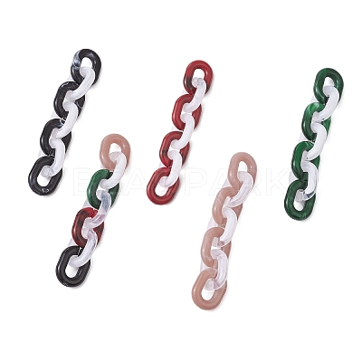 Acrylic Handmade Cable Chains AJEW-JB01358-1