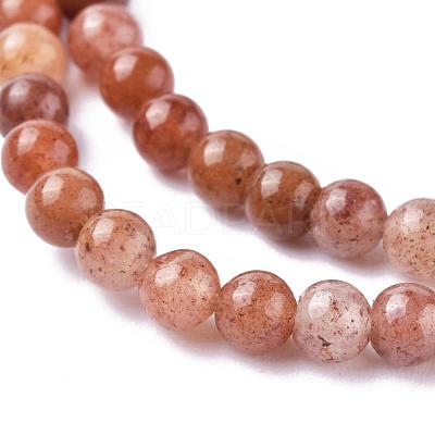 Natural Purple Aventurine Beads GSR4mmC025-1