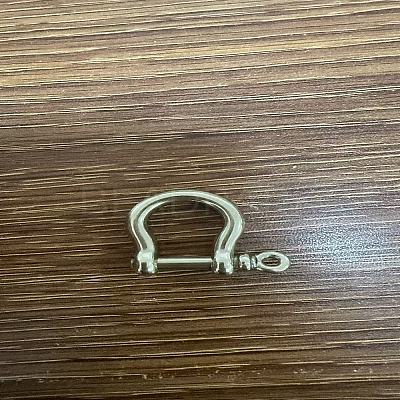 Brass D-Ring Anchor Shackle Clasps KK-WH0020-02-1-1
