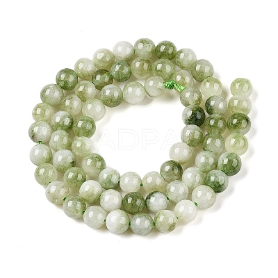 Dyed Natural White Jade Beads Strands G-T138-6mm-210-24-1