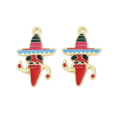 Cinco De Mayo Theme Alloy Enamel Pendants ENAM-V001-05A-G-1