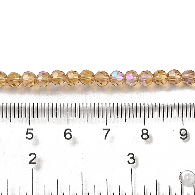 Electroplate Transparent Glass Beads Strands LS-EGLA-A035-T4mm-L17-1