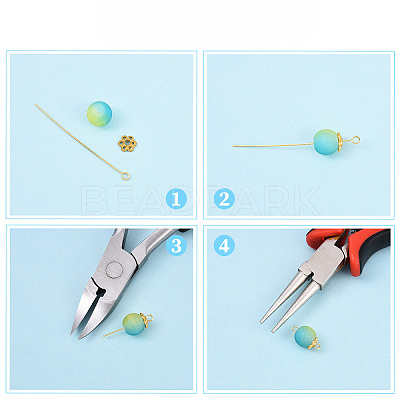 Brass Eye Pins KK-YW0004-04B-G-1