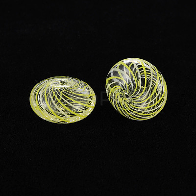 Transparent Handmade Blown Glass Globe Beads X-GLAA-T012-18-1