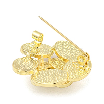 Camellia Flower Shape Alloy Brooch LS-JEWB-U006-15LG-1