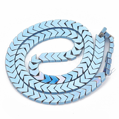 Electroplate Non-magnetic Synthetic Hematite Beads Strands G-T061-133A-1