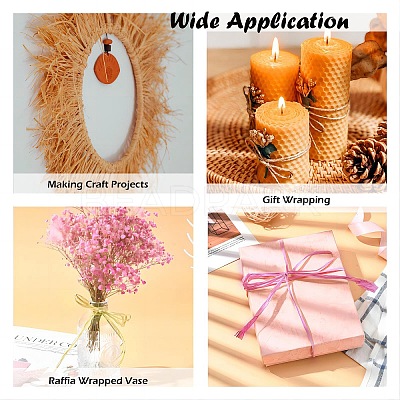 Colored Raffia Ribbon DIY-Q005-03-1