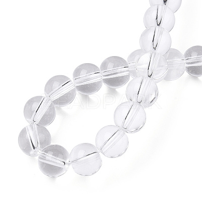 Transparent Glass Beads Strands X-GLAA-T032-T6mm-13-1