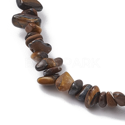 Natural Gemstone Beads Anklets AJEW-AN00583-03-1
